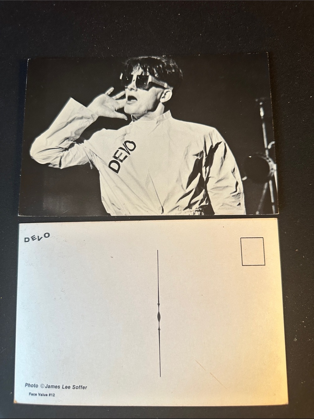 DEVO vintage postcard Photo by James Lee Soffer